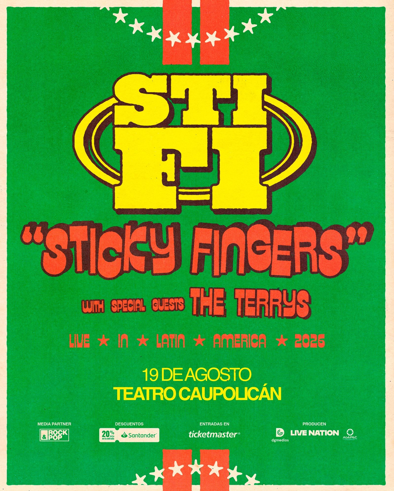 Sticky Fingers en Chile