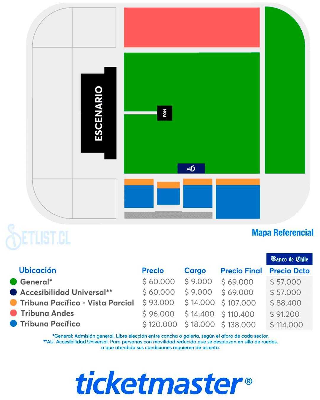 Slayer en Chile | Mapa y Precios