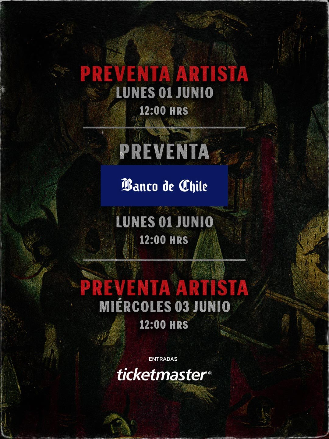 Slayer en Chile | VENTA