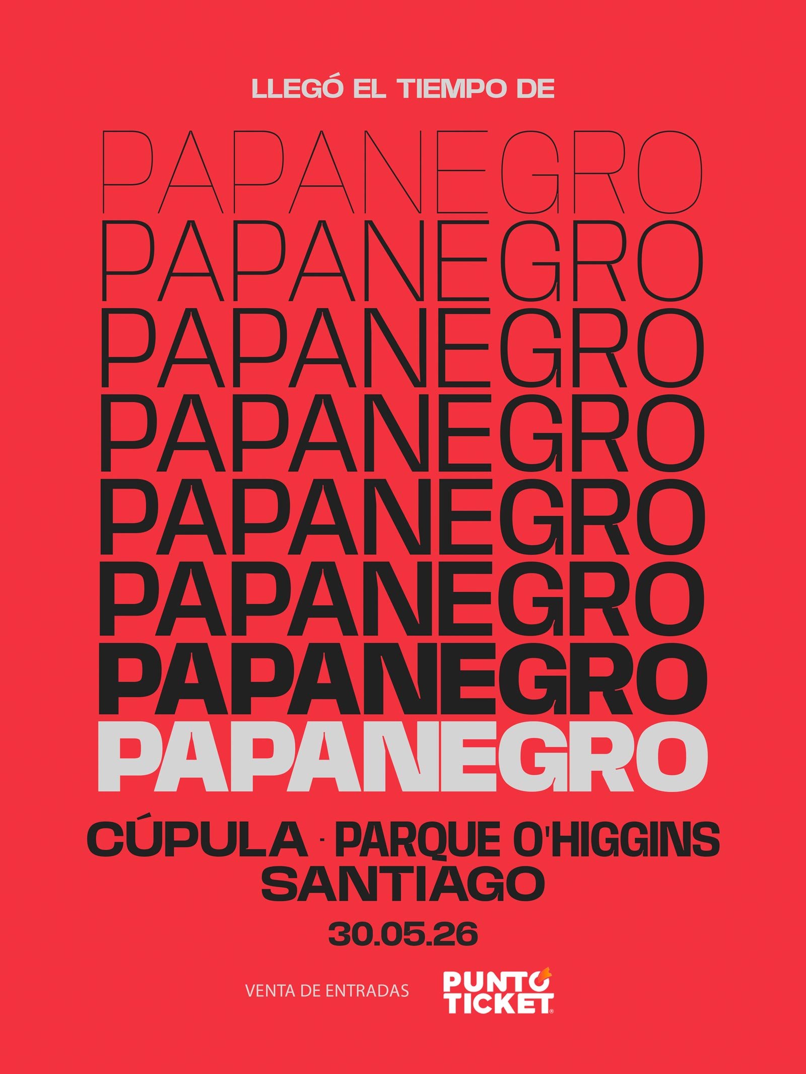 Papanegro en Cúpula Parque O'Higgins | Afiche 