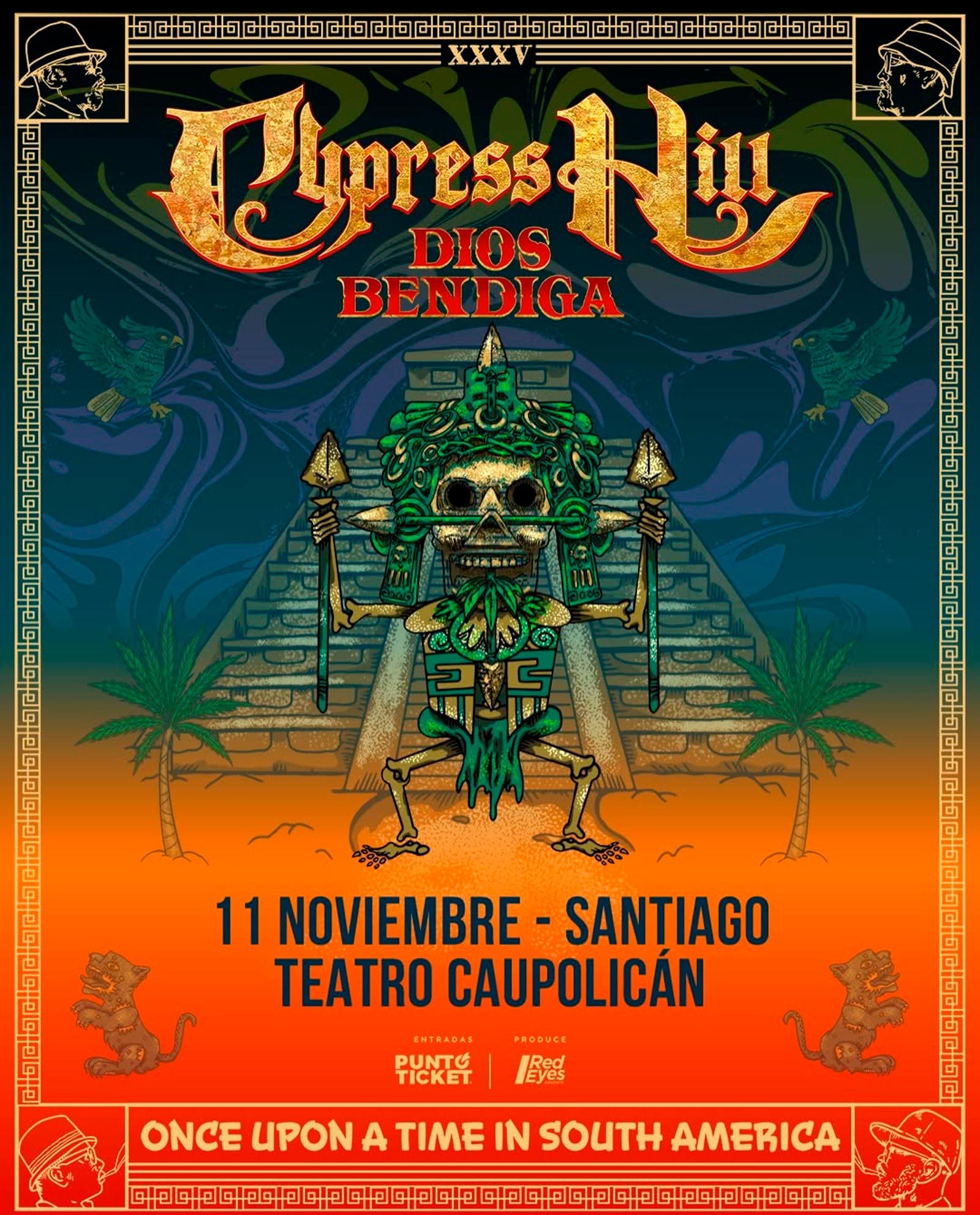 Cypress Hill en TeatroCaupolicán| AFICHE