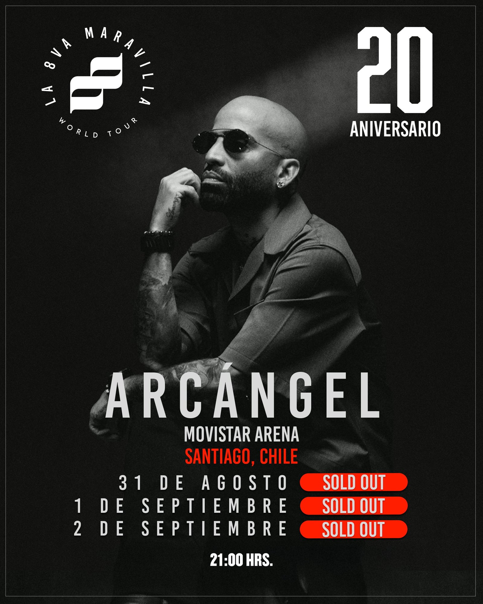 Arcángel | TRIPLE SOLD OUT | AFICHE