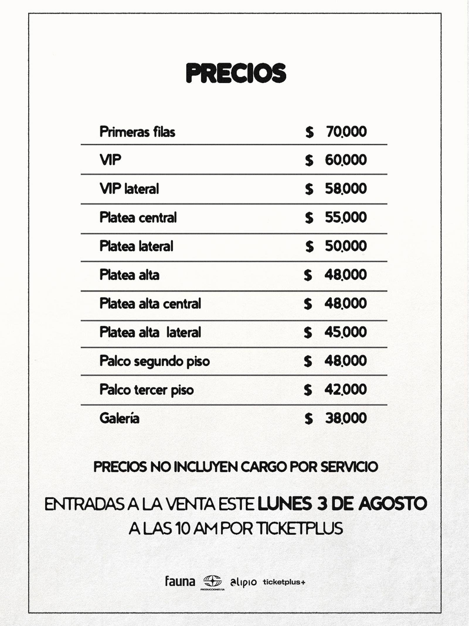 Alex Anwandter EN Teatro del Lago de Frutillar | PRECIOS