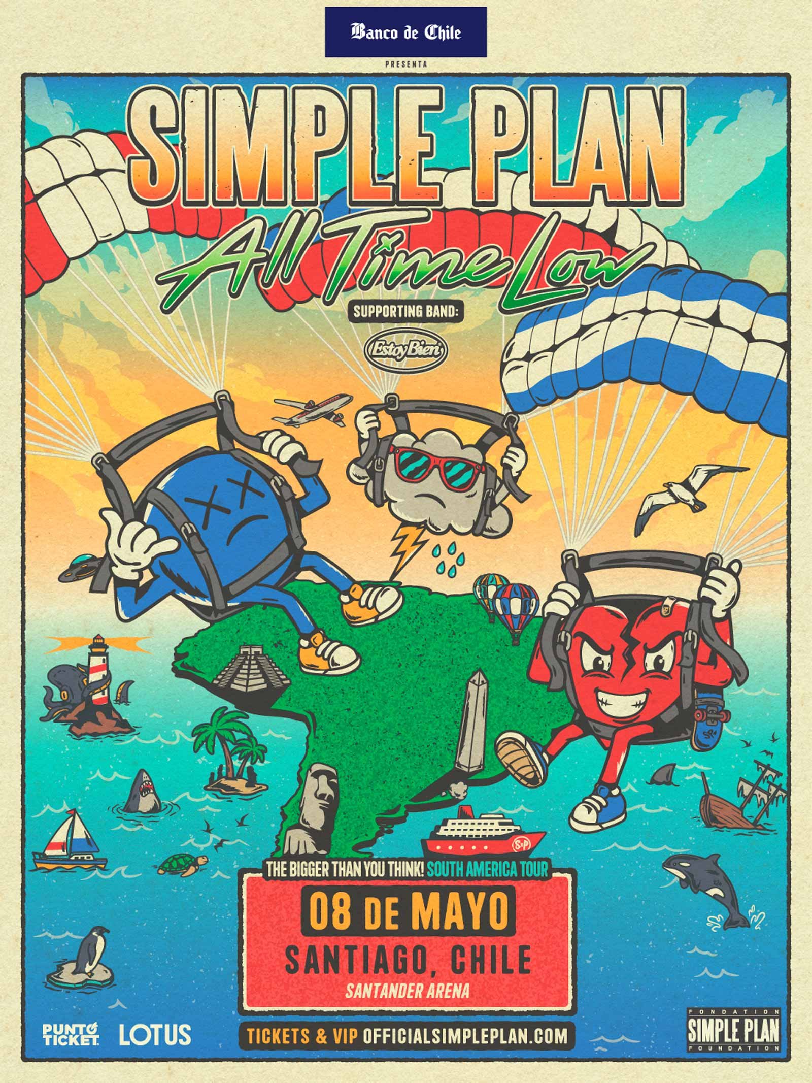 Simple Plan EN CHILE | AFICHE